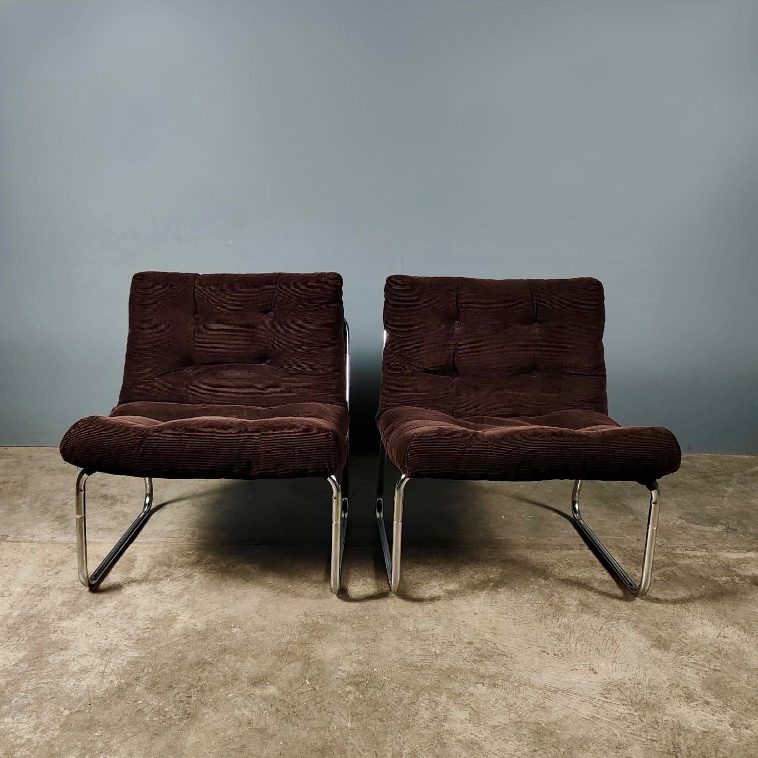 SOLD Mid Century Pair Of Pixi Lounge Chairs By Gillis Lundgren For Ikea 1970s Vintage Retro MCM