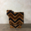 SOLD Milo Baughman Style Lounge Chair Jack Lenor Larsen Style Fabric Mid Century Vintage Retro MCM