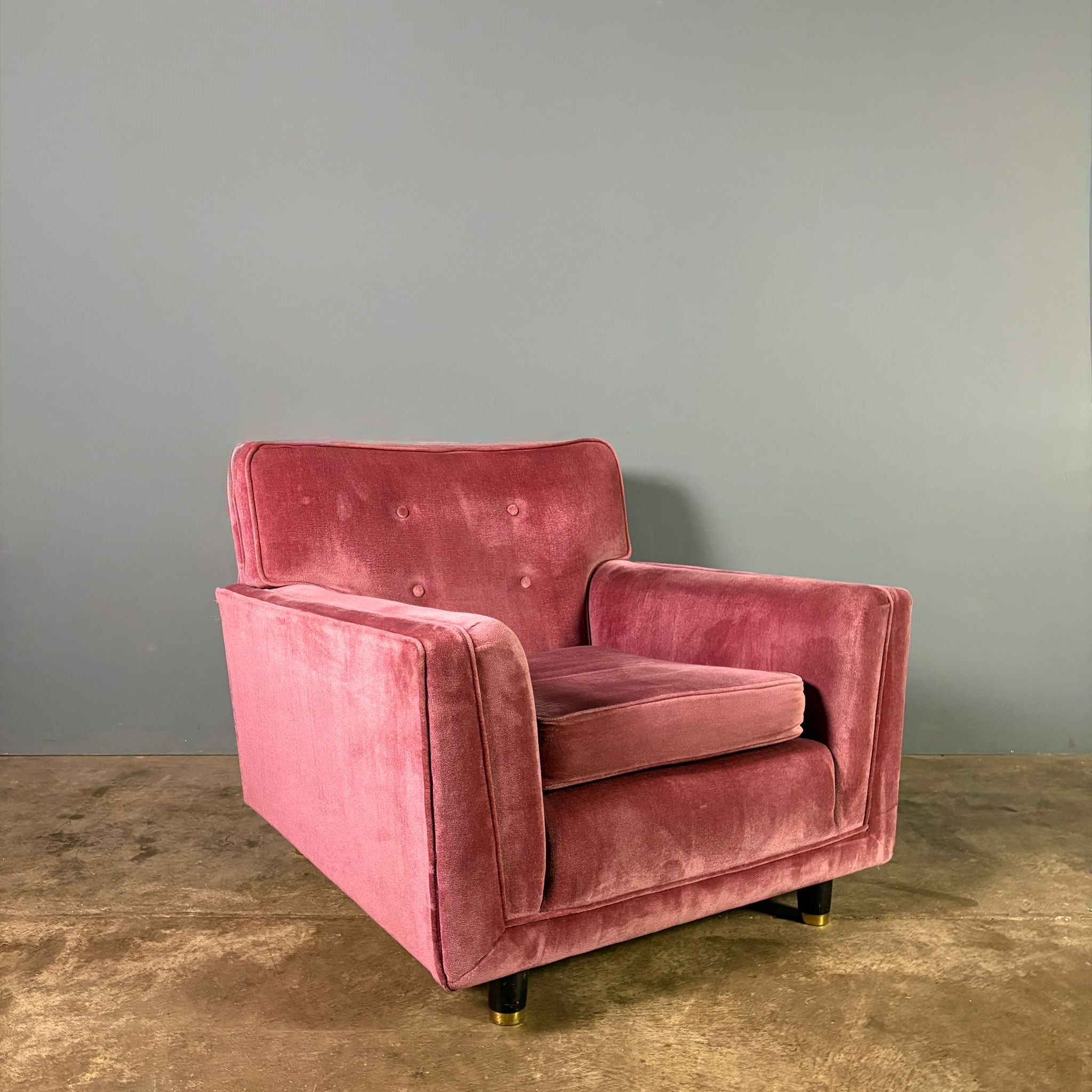 SOLD G Plan K’ang Two Seater Sofa & Armchair Pink Purple Mid Century Vintage Retro MCM