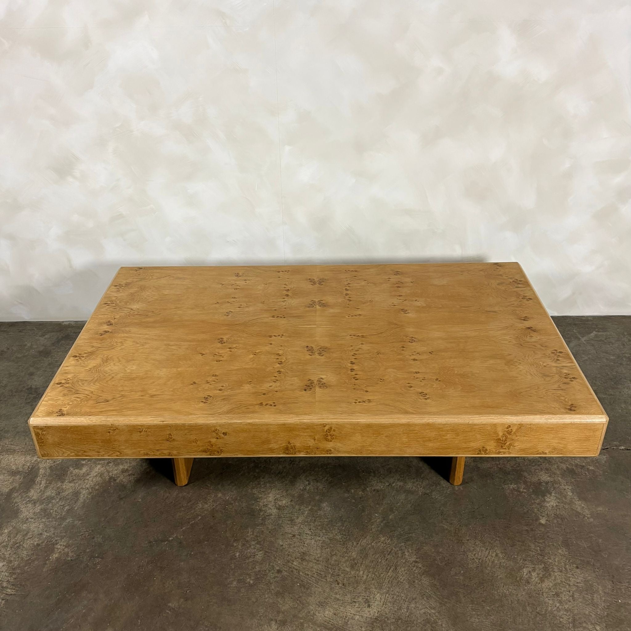 SOLD Heals Burr Oak Large Coffee Table Howard Keith HK London Style Mid Century Vintage Retro MCM