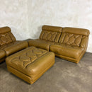 Tetrad Nucleus Leather Armchairs/Sofa Lounge Suite Mid Century Vintage Retro MCM