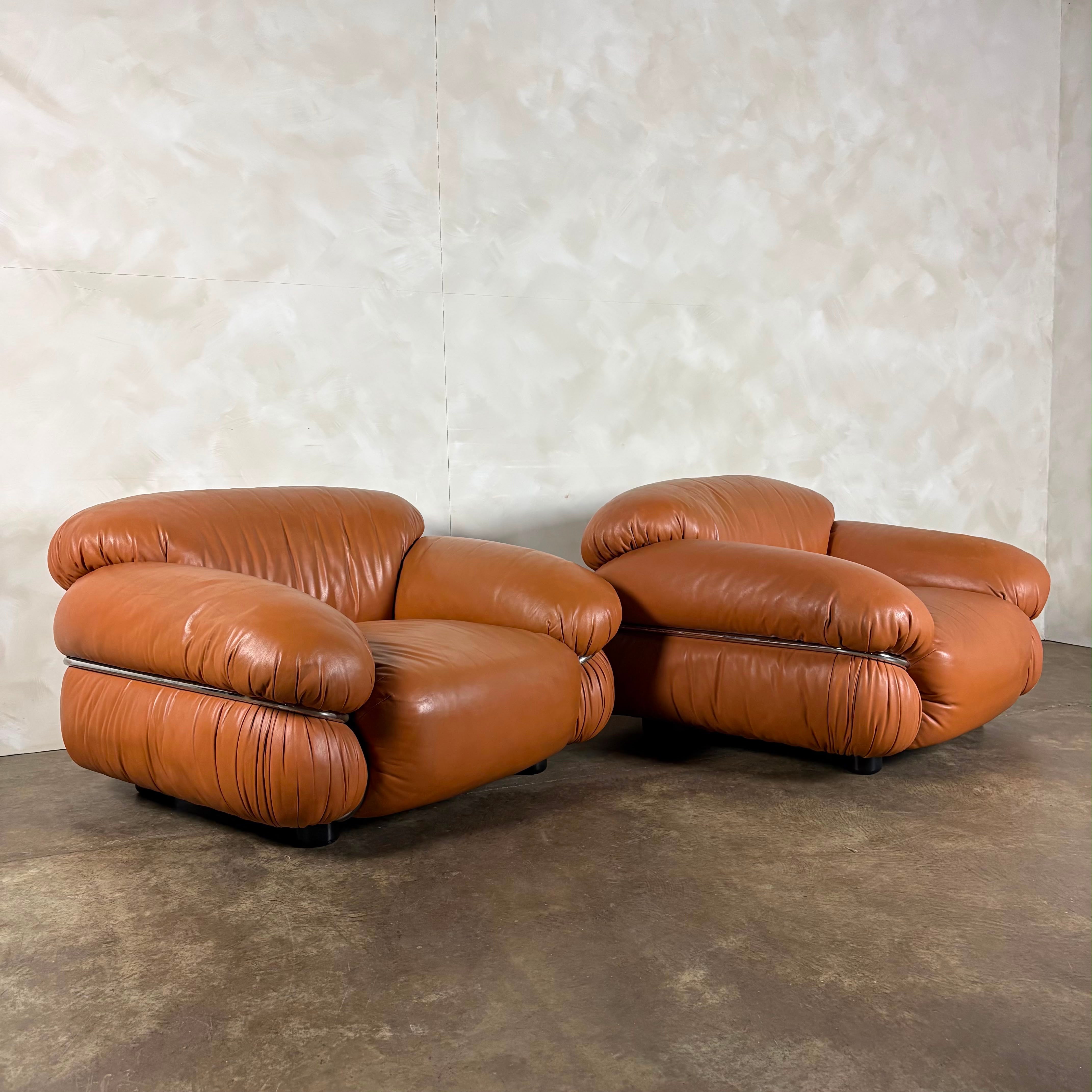 Sesann Cassina Armchair Gianfranco Frattini Italian Mid Century Vintage Retro MCM