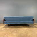 SOLD Robin Day For Hille 1958 Sofa Bed/Three Seater Sofa Blue Velvet Mid Century Vintage Retro MCM
