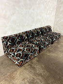 SOLD Englender Modular Blue Geometric Three Seater Sofa/Lounge Chairs 1970s Mid Century Vintage Retro MCM