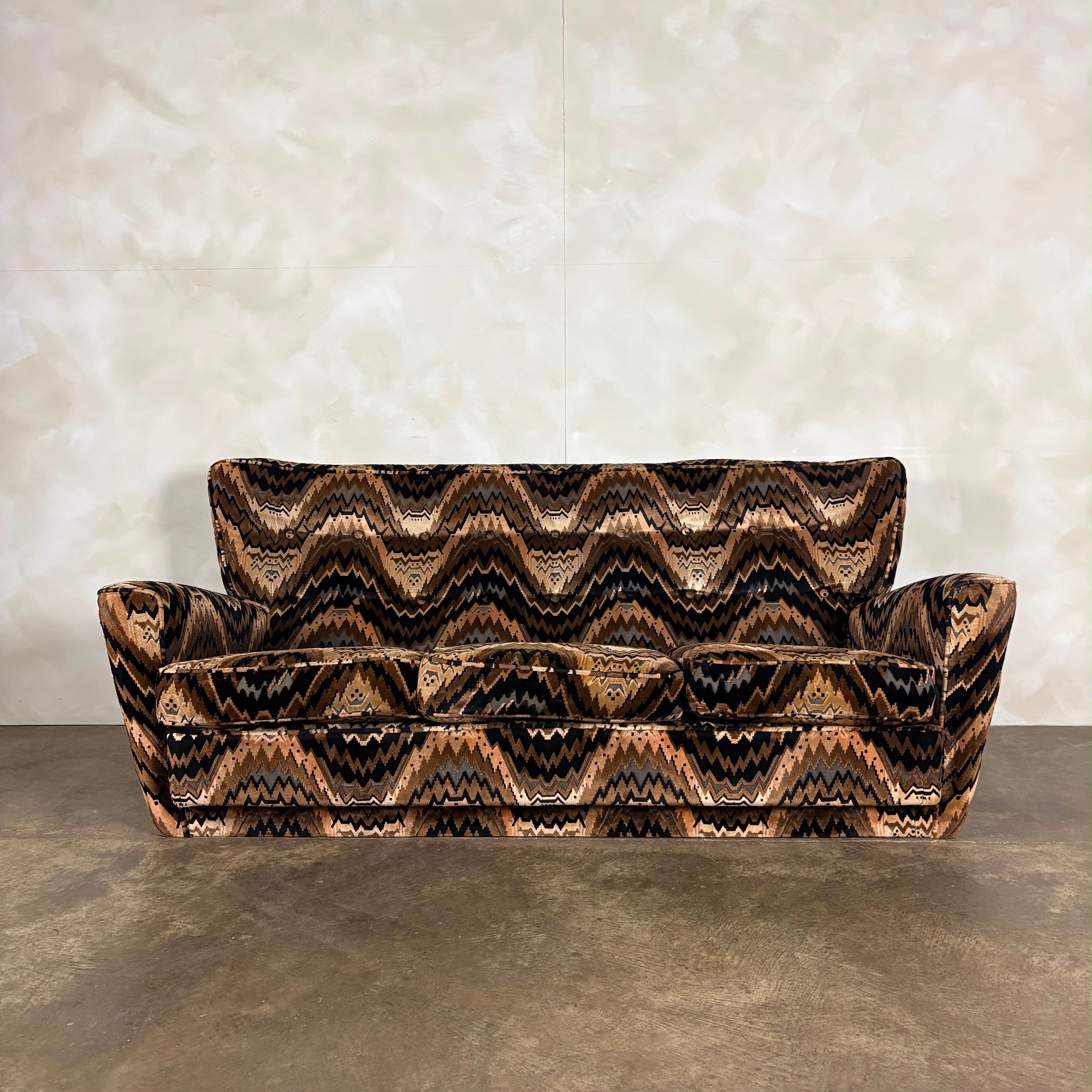 Howard Keith Original Three Seater Sofa By HK London Diplomat Mid Century Vintage Retro MCM