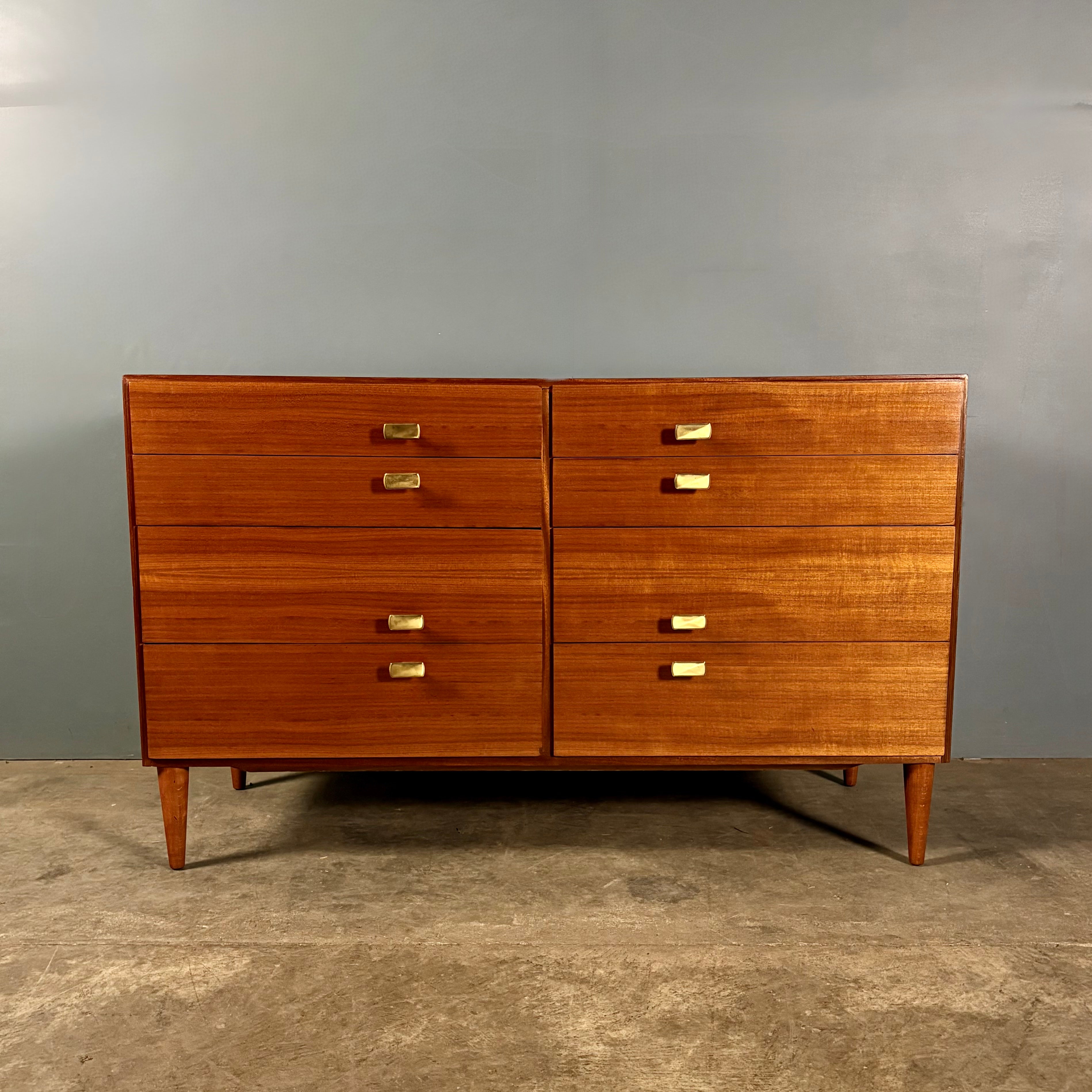 Meredew Chest of Drawers Brass Handles Mid Century Vintage MCM Retro