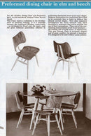 Ercol Butterfly Model 401 Rare Dining Chair Early 1950s Mid Century Vintage Retro MCM