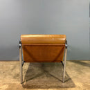 Mid Century Pieff Beta Tan Brown Leather Lounge Chair Vintage Retro MCM