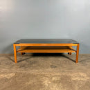 SOLD Myer Teak & Glass Rectangle Coffee Table Mid Century Vintage Retro MCM