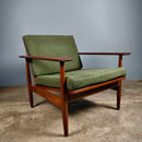 SOLD Pair Of Ingmar Relling For Ekornes Svane Green Teak Lounge Chairs Mid Century Vintage Retro MCM