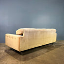 SOLD Three Seater Sofa Light Yellow Mustard Gold Mid Century Vintage Retro MCM