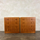 Pair Of Herbert E Gibbs Tall Boy/Chest Of Drawers Mid Century Vintage Retro MCM