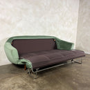 Greaves & Thomas Green Four Seater Sofa Bed Mid Century Vintage Retro MCM
