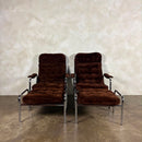 Pair Of Bo Eigert Stalbo Armchairs With Footstools Mid Century Vintage Retro MCM