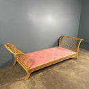 Mid Century Angraves Of Leicester Single Bed/Daybed Bamboo Cane & Rattan Vintage Retro MCM