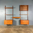 Mid Century Poul Cadovius Royal System Cado Large Teak Wall Unit Vintage Retro MCM Set 4