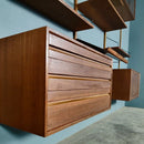 Mid Century Poul Cadovius Royal System Cado Large Teak Wall Unit Vintage Retro MCM