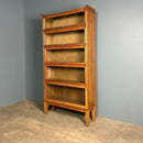 SOLD English Oak Glass Fronted Tall Cabinet/Bookcase Globe Wernicke Style Mid Century Vintage Retro MCM