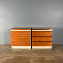 Pair Of Bedside Tables Bath Cabinet Makers BCM Mid Century Vintage Retro MCM