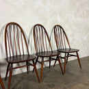 Set Of Four 1960s Ercol Quaker Windsor Dining Chairs Mid Century Vintage Retro MCM