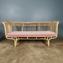 SOLD Mid Century Italian Belladonna Rattan Three Seater Sofa By Franco Albini Vintage Retro MCM