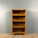 English Golden Oak Glass Fronted Tall Cabinet/Bookcase Globe Wernicke Style Mid Century Vintage Retro MCM
