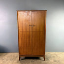 SOLD Alfred Cox Walnut Wardrobe Mid Century Vintage Retro MCM