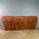 Mid Century Brown Three Seater Sofa Englender Vintage Retro MCM