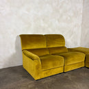 SOLD Mid Century G Plan Osprey Modular Sofa Lounge Suite Yellow Velvet Vintage Retro MCM