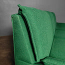 Green Wool Three Seater Sofa Mid Century Vintage Retro MCM