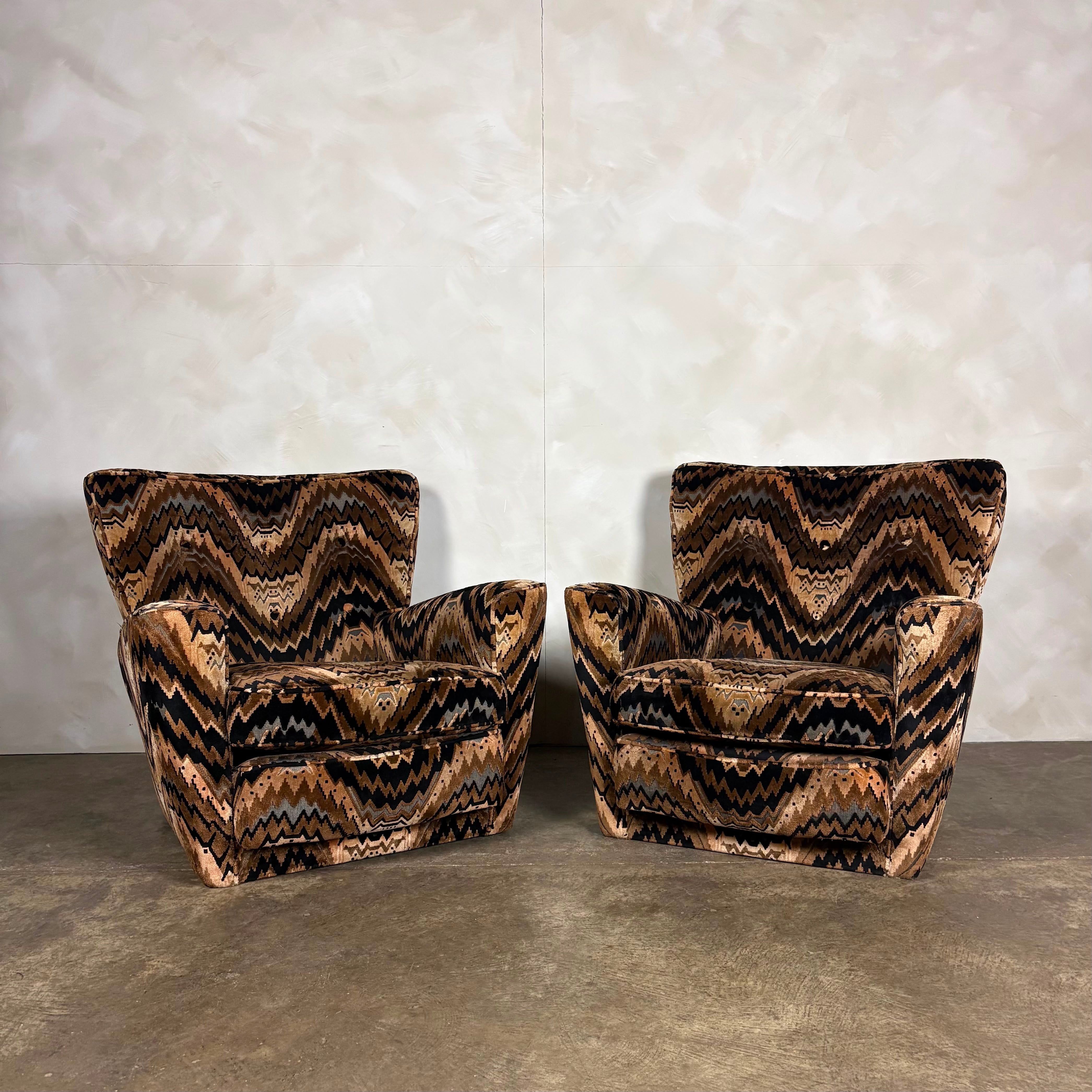 Howard Keith Original Pair Of Armchairs HK Diplomat Mid Century Vintage Retro MCM