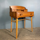Ercol Model 437/439 Elm Windsor Writing Desk/Table & Matching Chair Mid Century Vintage Retro MCM