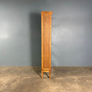 SOLD English Oak Glass Fronted Tall Cabinet/Bookcase Globe Wernicke Style Mid Century Vintage Retro MCM
