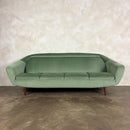 Greaves & Thomas Green Four Seater Sofa Bed Mid Century Vintage Retro MCM