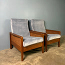 Guy Rogers Teak Lounge Chair Mid Century Vintage Retro MCM