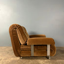 SOLD Mid Century G Plan Modular Armchair Brown Velvet Vintage Retro MCM