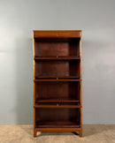 Gunn Sectional Stacking Glass Fronted Bookcase Mahogany Edwardian