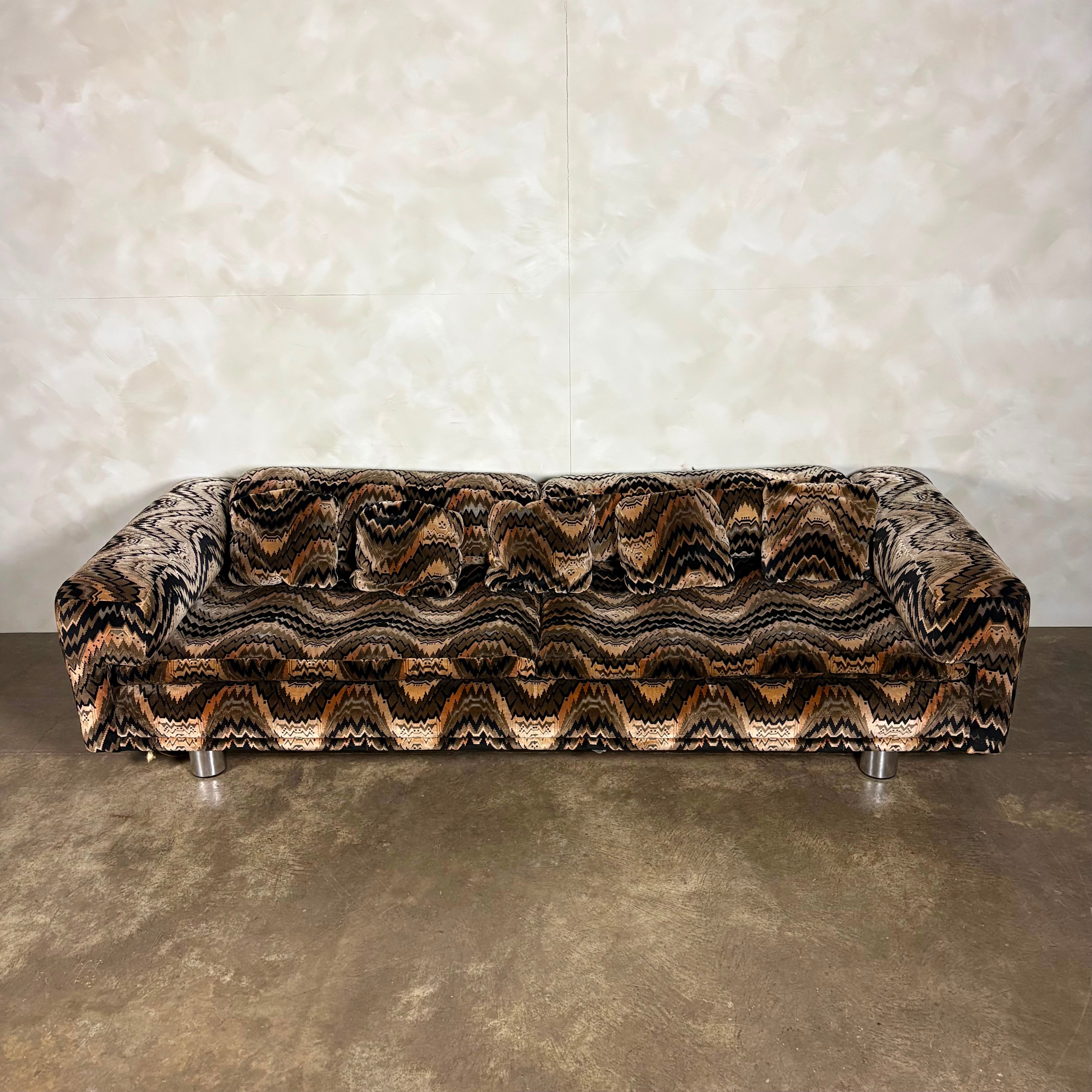 Howard Keith Original Diplomat Three Seater Sofa By HK London Diplomat Mid Century Vintage Retro MCM