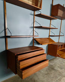 Mid Century Poul Cadovius Royal System Cado Large Teak Wall Unit Vintage Retro MCM