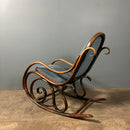Early Victorian Beech Thonet Bentwood Rocking Chair Antique