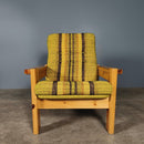 Mid Century Yngve Ekström Style Swedish Pine Two Seater Sofa & Armchair Vintage Retro MCM