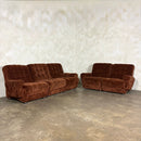 Brown Modular Frayling Sofa/Chairs Lounge Suite Mid Century Vintage Retro MCM