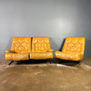 SOLD Tetrad Modular Nucleus Three Seater Sofa/Leather Chairs Mid Century Vintage Retro MCM