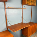 Mid Century Poul Cadovius Royal System Cado Large Teak Wall Unit Vintage Retro MCM Set 2