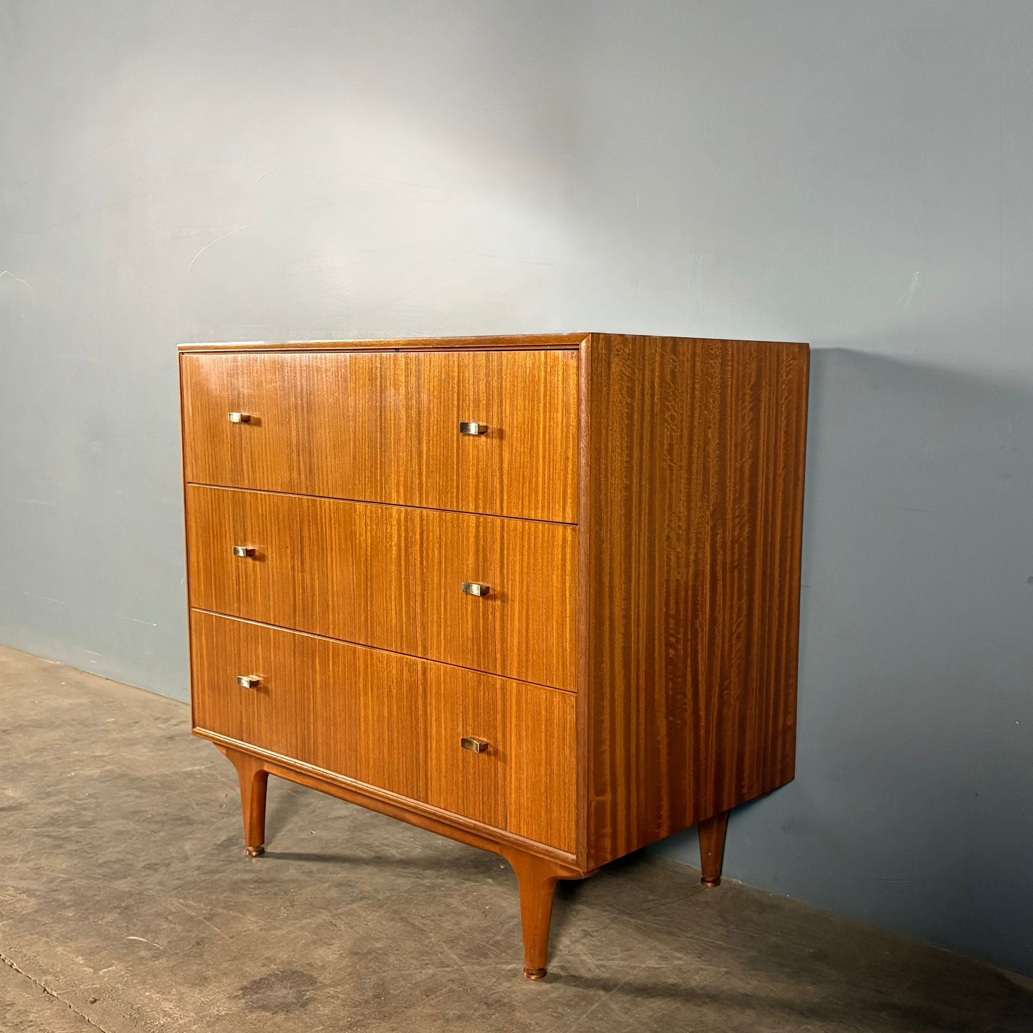 Mid Century Teak Chest Of Drawers Vintage Retro MCM