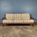 SOLD Danish Three Seater Sofa Teak Mid Century Vintage Retro MCM