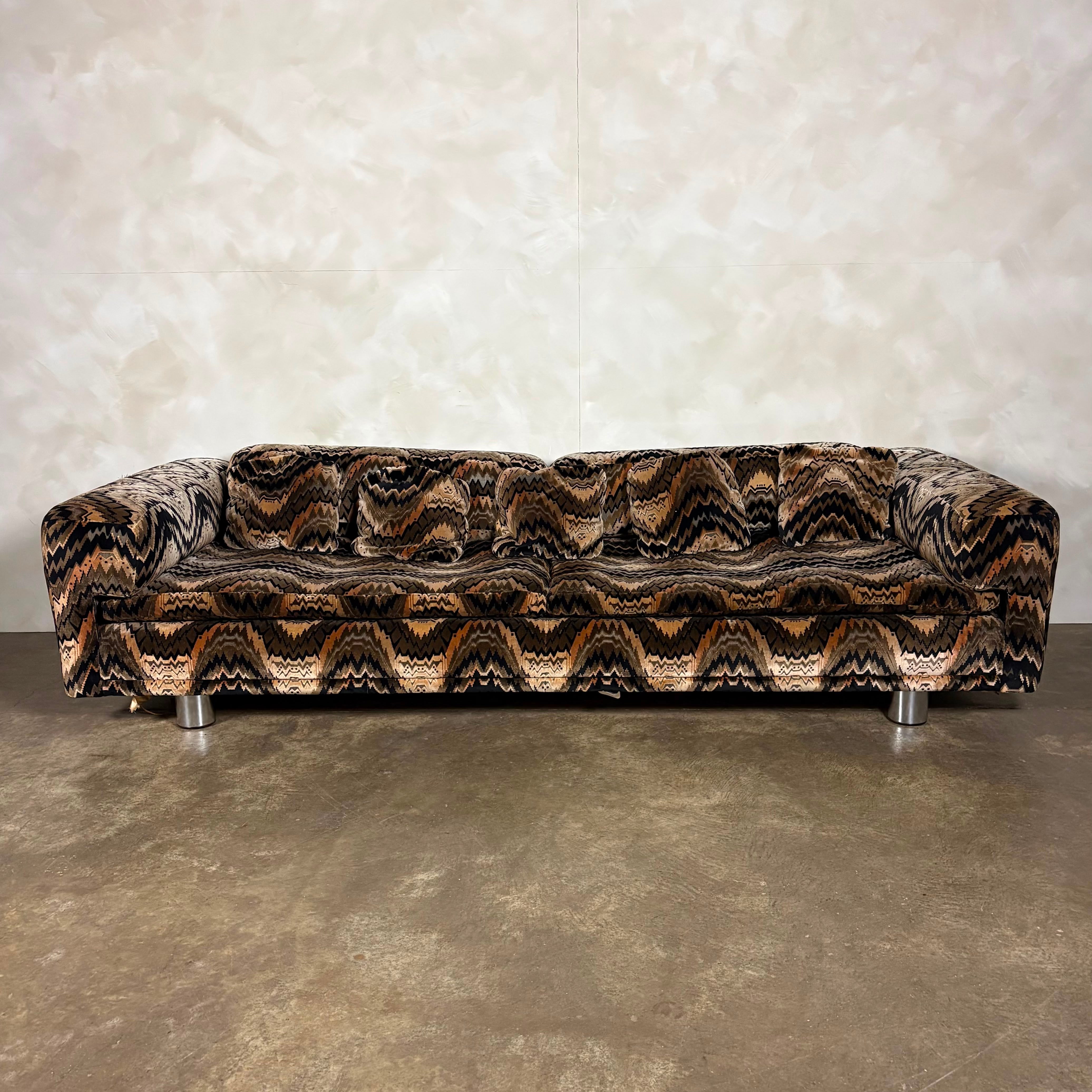 Howard Keith Original Diplomat Three Seater Sofa By HK London Diplomat Mid Century Vintage Retro MCM