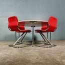 Four Formula Dining Chairs & Matching Table By Ruud Ekstrand & Christer Norman For Dux 1968 Sweden Mid Century Vintage Retro MCM