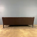 SOLD Three Seater Børge Mogensen Frederica Style Brown Leather Sofa By Mogens Hansen Model 2213 Mid Century Vintage Retro MCM
