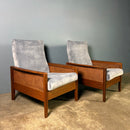 Guy Rogers Teak Lounge Chair Mid Century Vintage Retro MCM